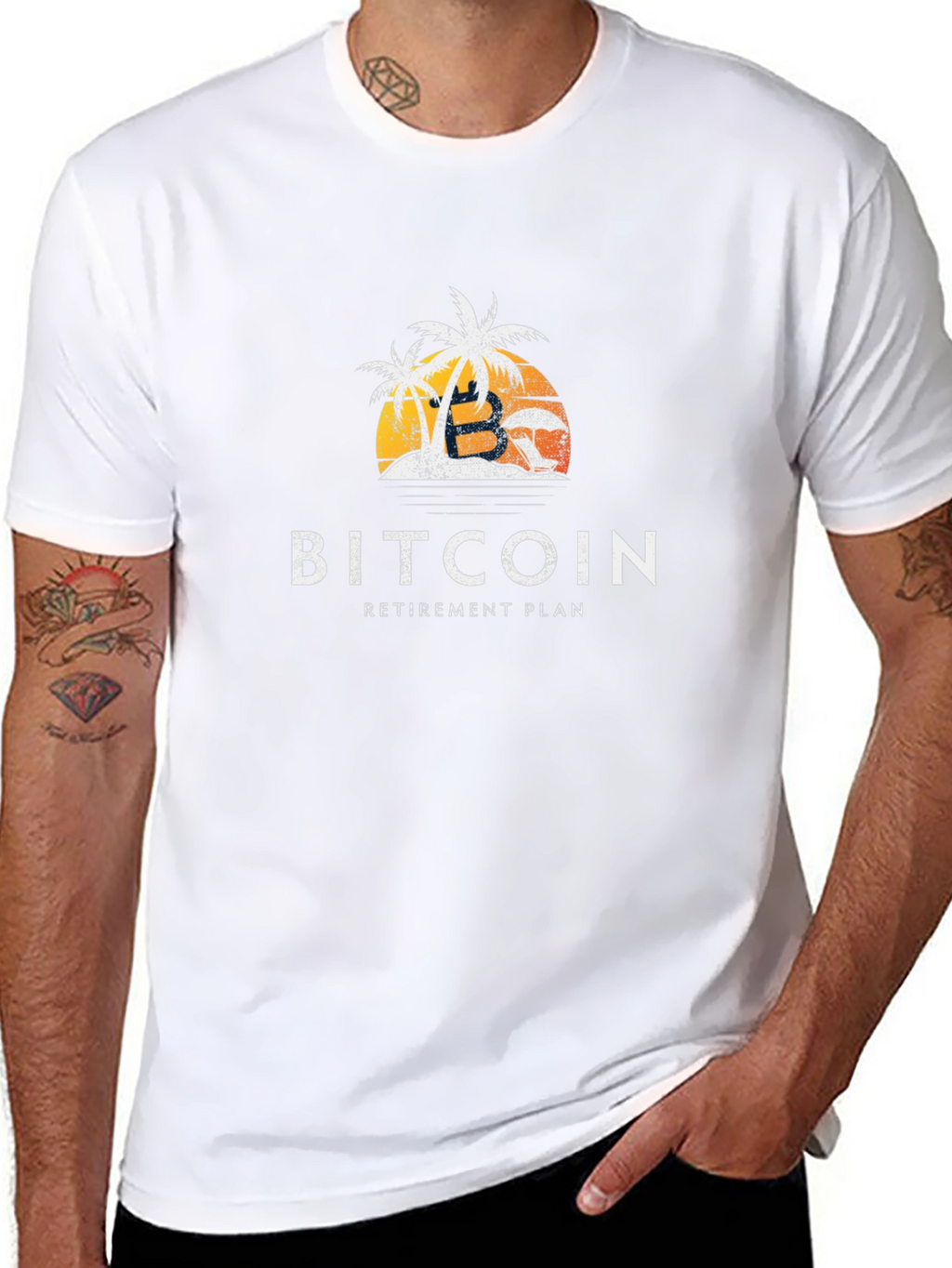 Bitcoin Retirement Plan Graphic Tee - Black