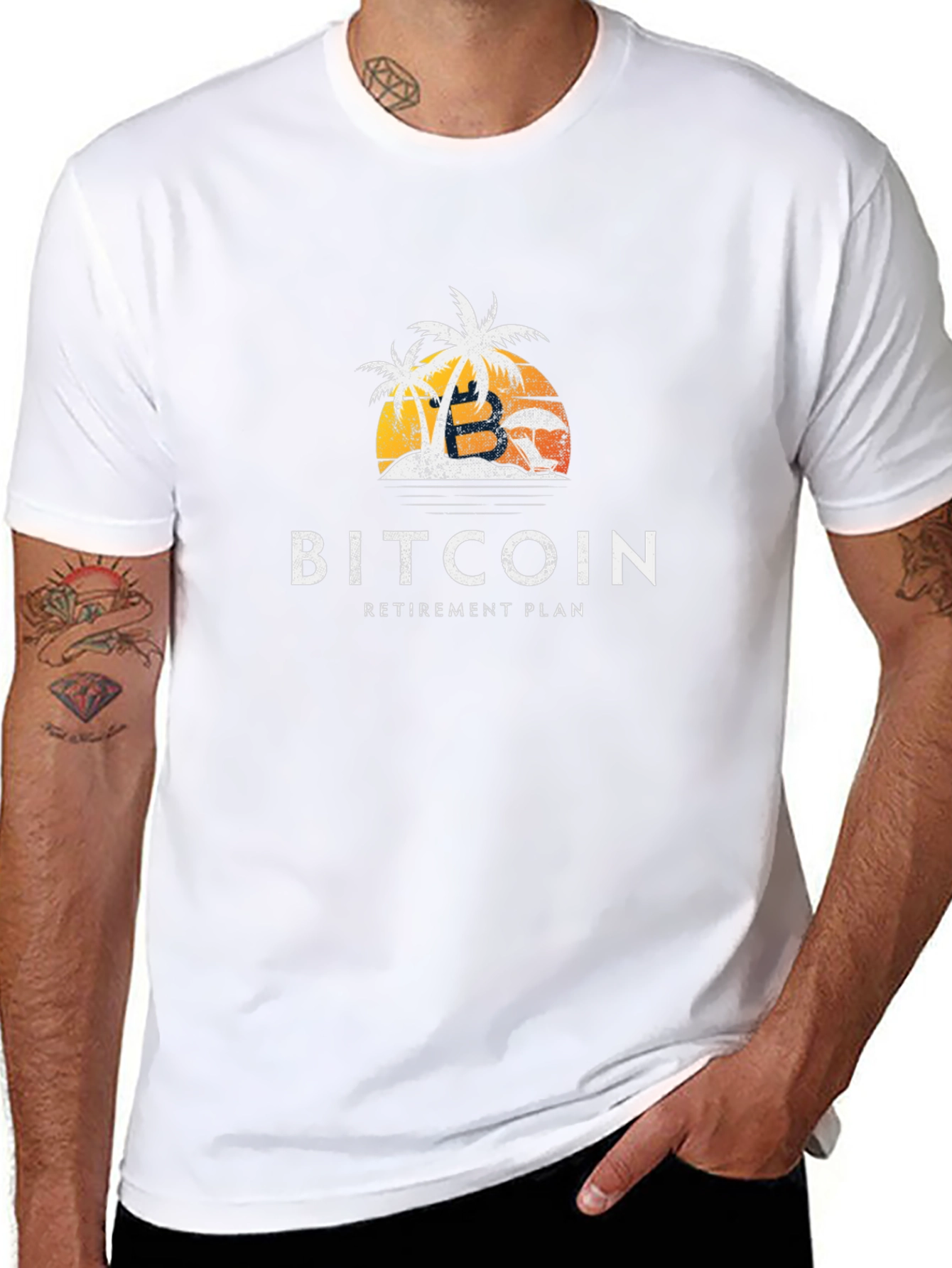 Bitcoin Retirement Plan Graphic Tee - Black