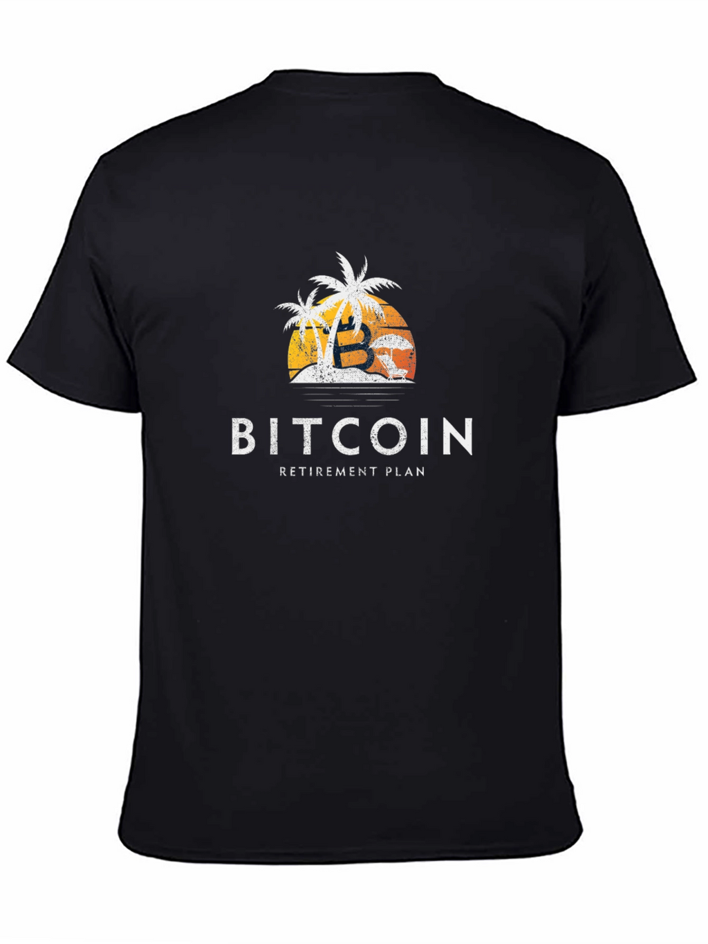 Bitcoin Retirement Plan Graphic Tee - Black