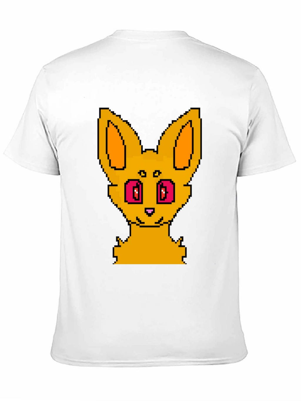 Pixel Art Fox Graphic Tee - Unisex Black T-Shirt