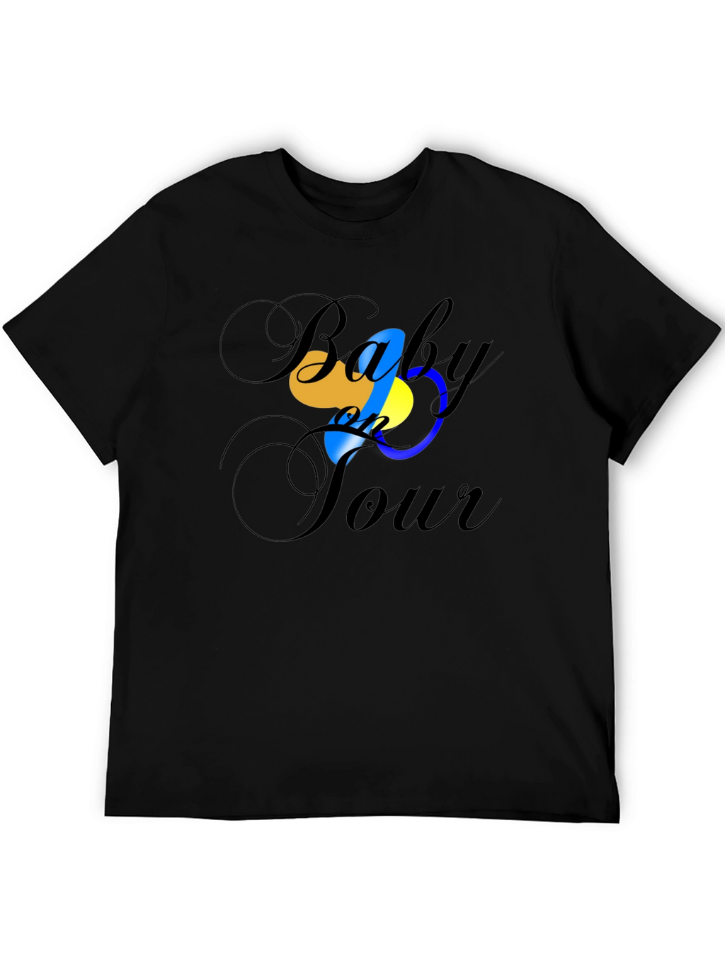 Baby on Tour - Black T-Shirt