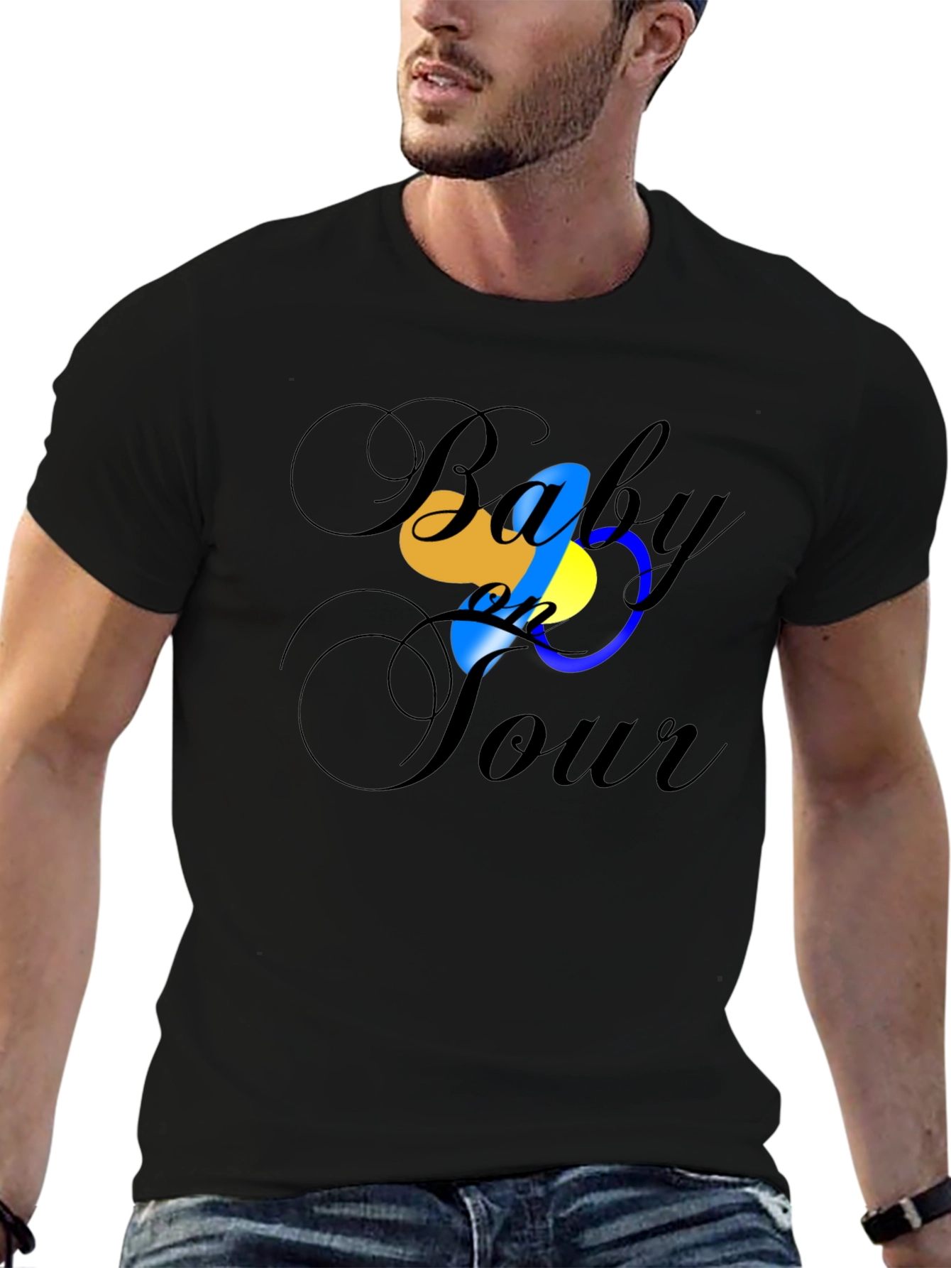Baby on Tour - Black T-Shirt