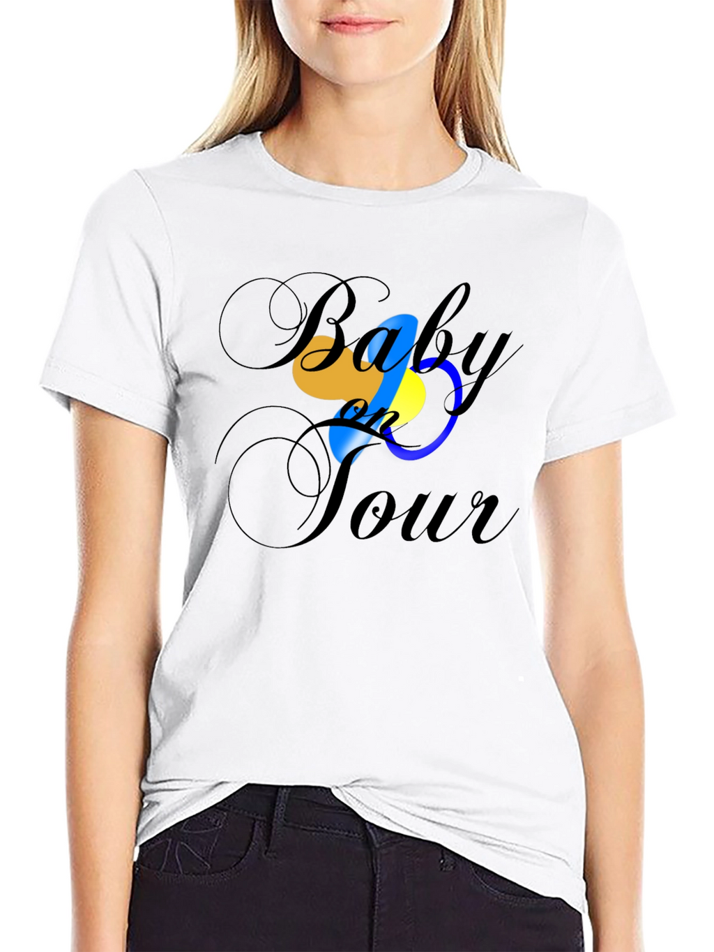 Baby on Tour - Black T-Shirt