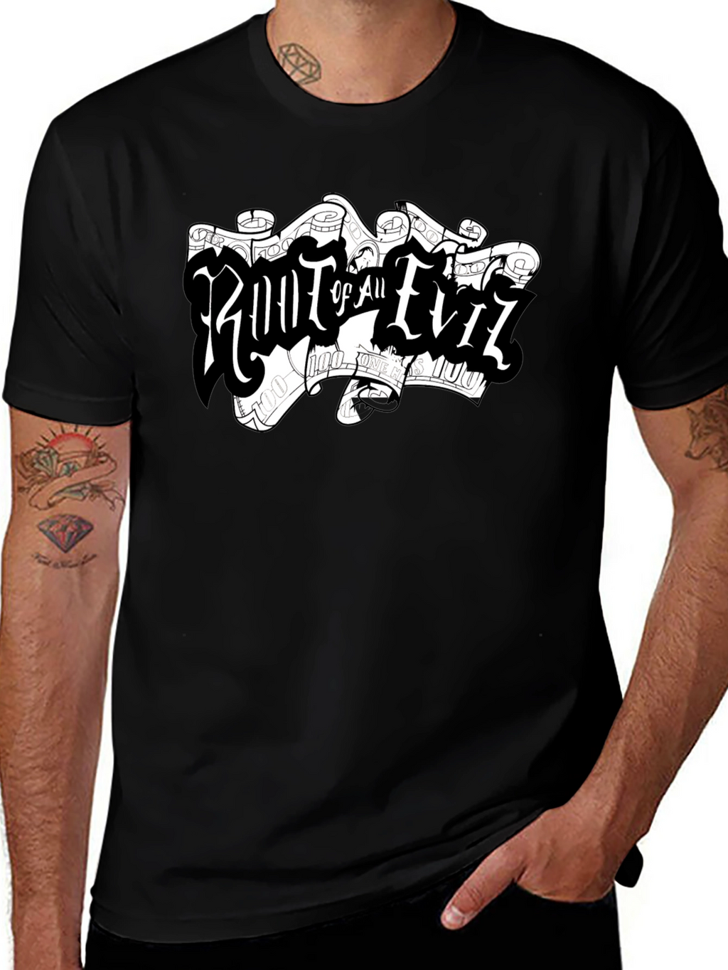 Root of All Evil Black T-Shirt