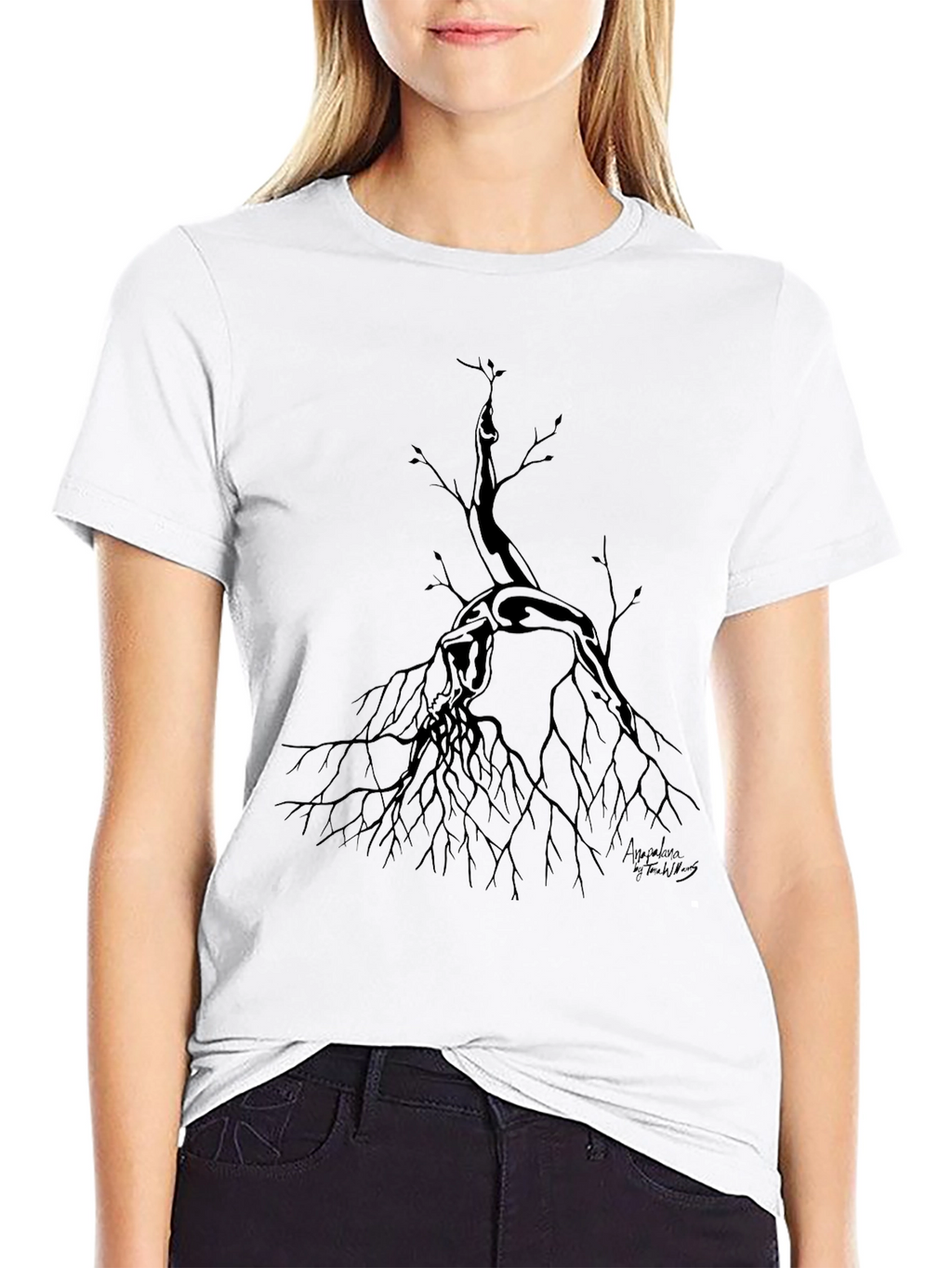 Unique Tree Graphic Tee - Stylish Black Cotton Shirt