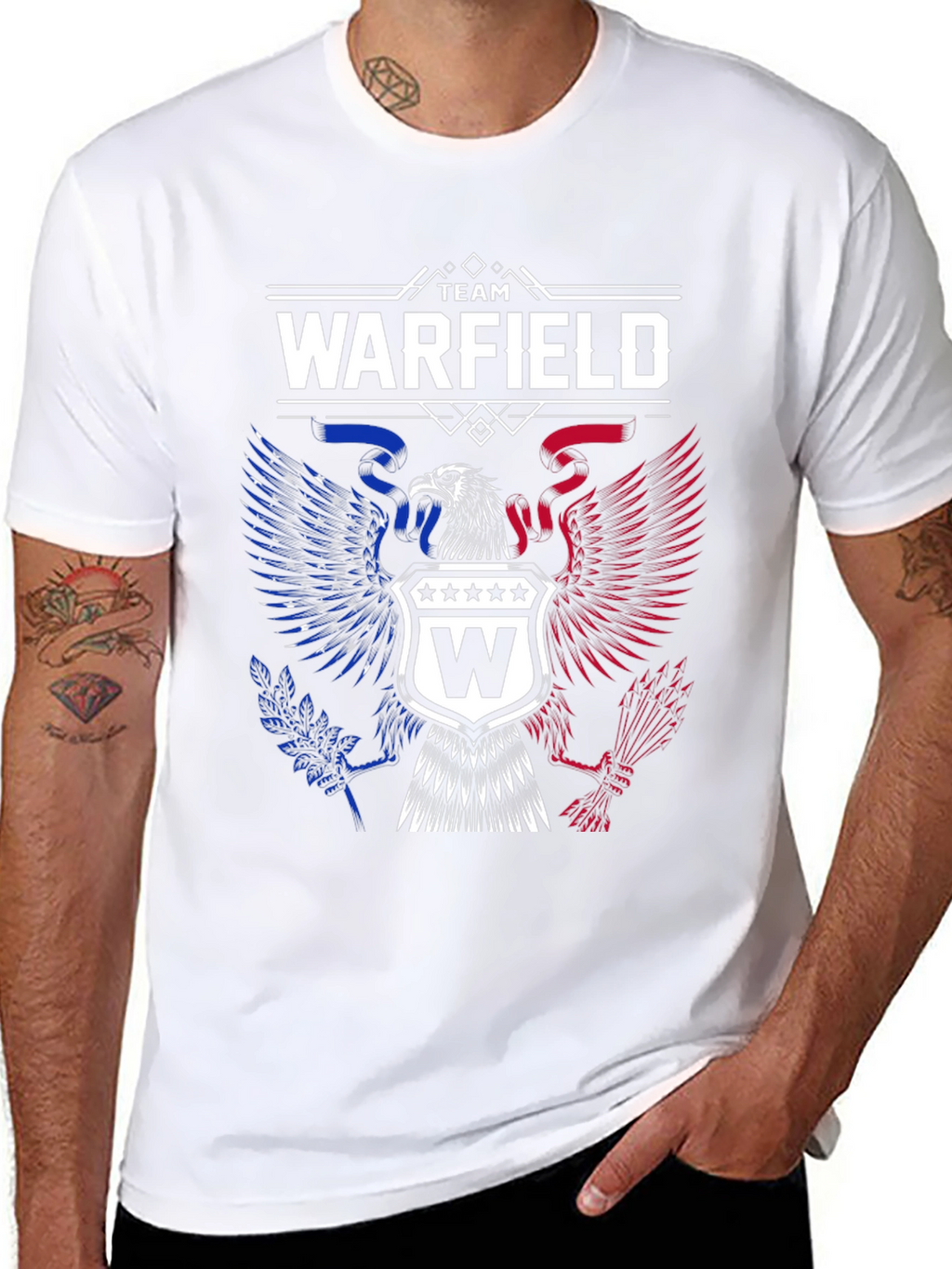 Team Warfield Patriotic Eagle Graphic T-Shirt