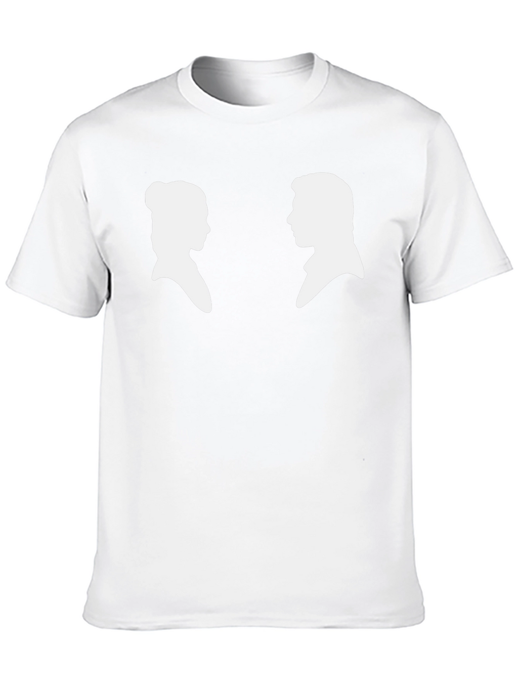 Silhouette Couple Graphic Tee - Black