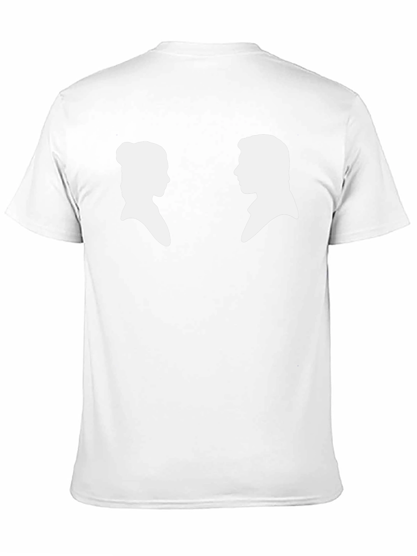Silhouette Couple Graphic Tee - Black