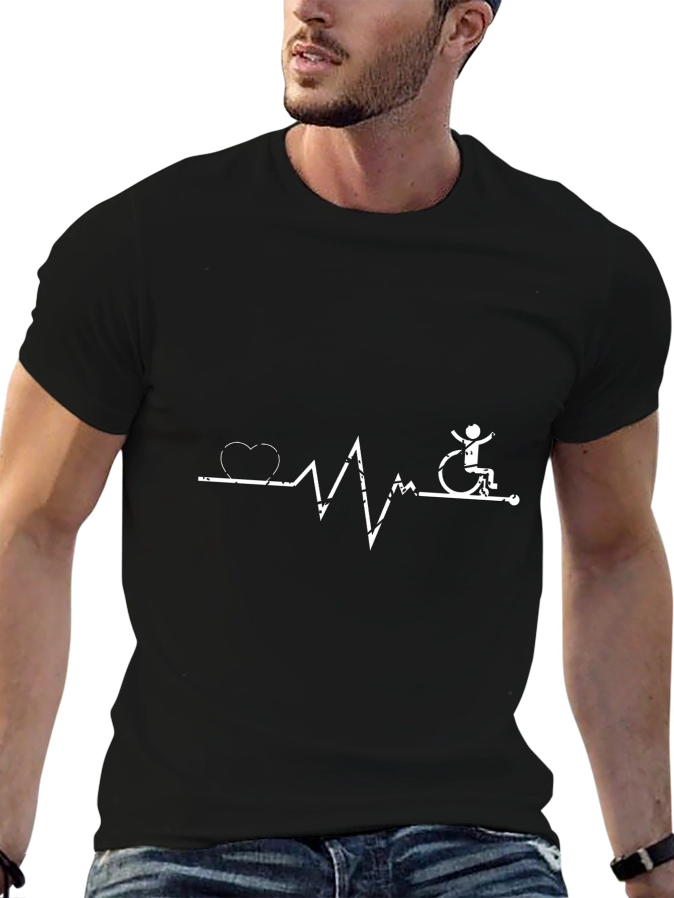 Heartbeat Wheelchair T-Shirt