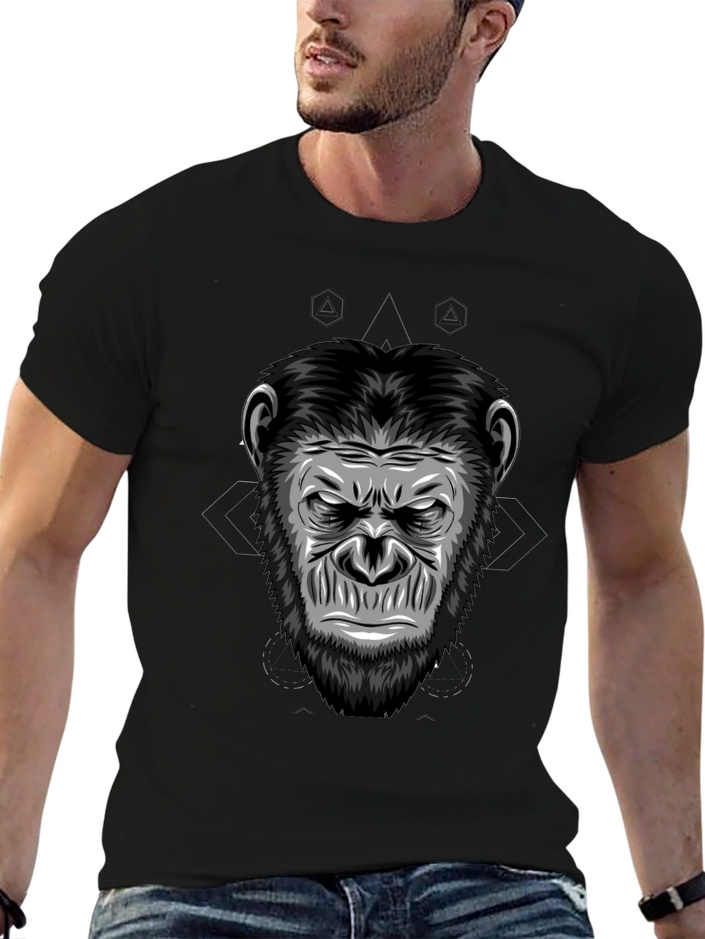 Ape Graphic Black T-Shirt