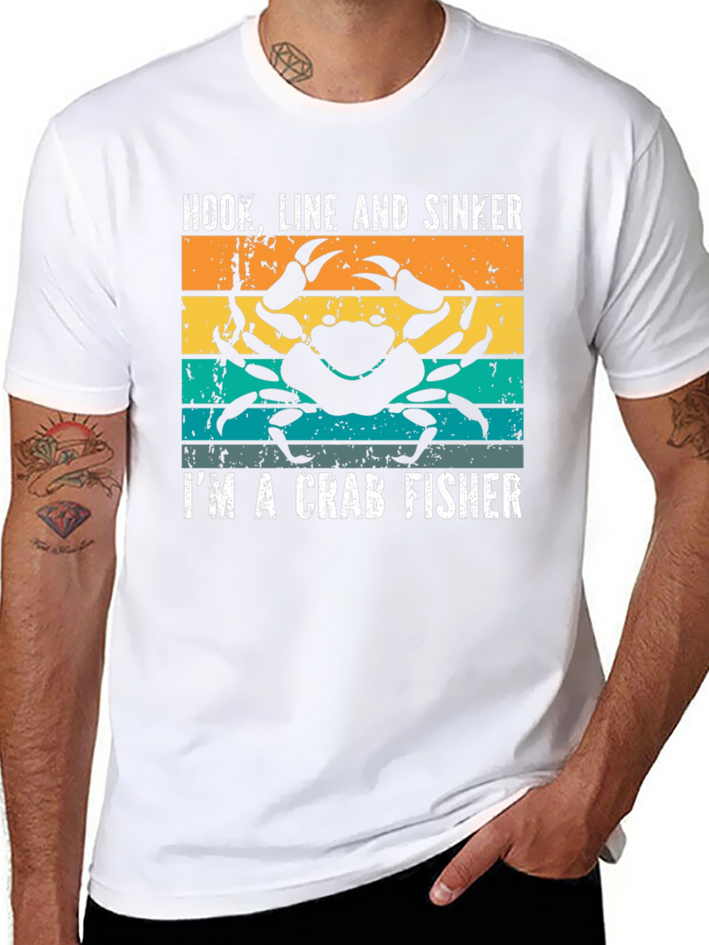 Crab Fisher T-Shirt - Hook Line and Sinker Tee