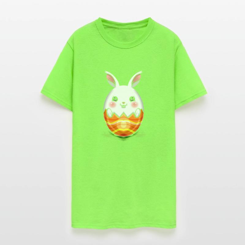 Painted Easter Bunny Egg On Easter