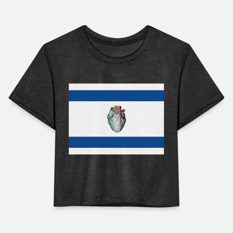 Palestine Heart Blue lines