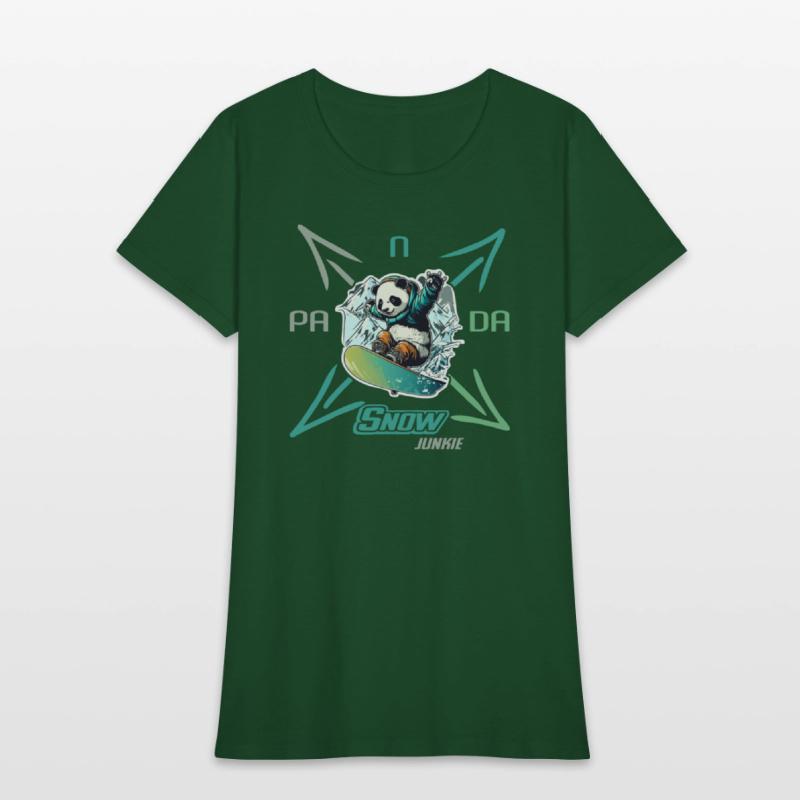 Panda Snow Junkie Snowboarder