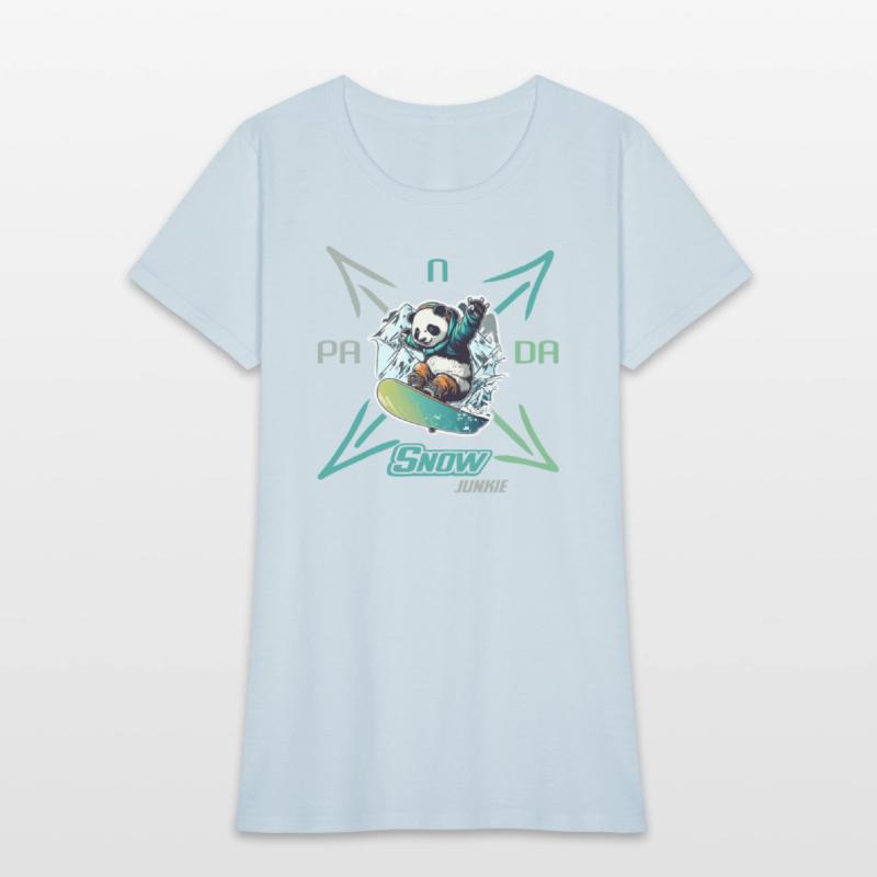 Panda Snow Junkie Snowboarder