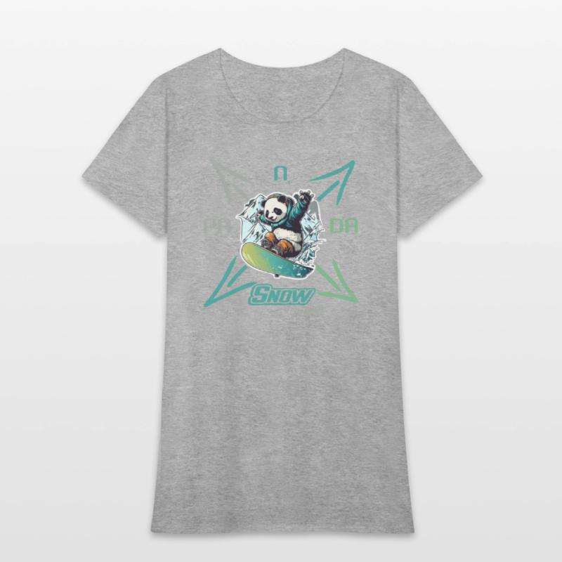 Panda Snow Junkie Snowboarder