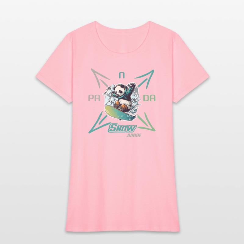 Panda Snow Junkie Snowboarder