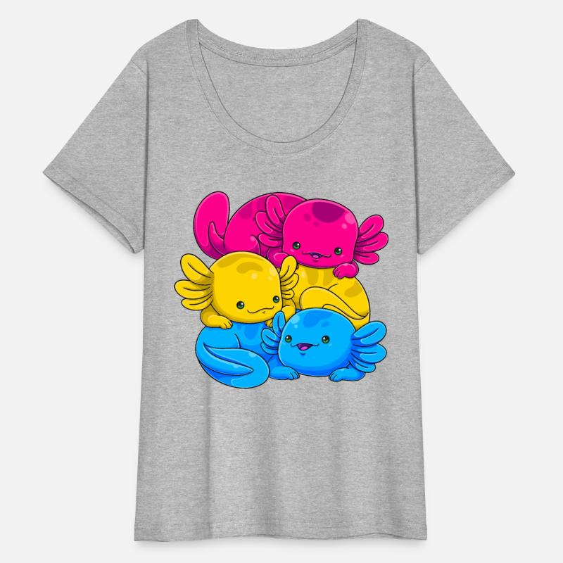 Pansexual Axolotl Pile Pan Pride Flag LGBTQ Gay Pr