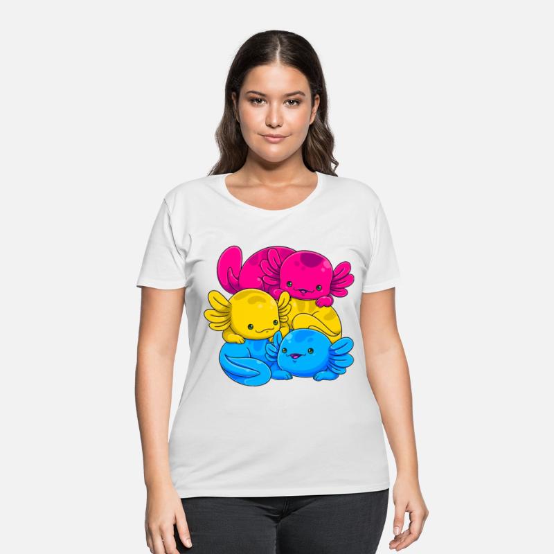 Pansexual Axolotl Pile Pan Pride Flag LGBTQ Gay Pr