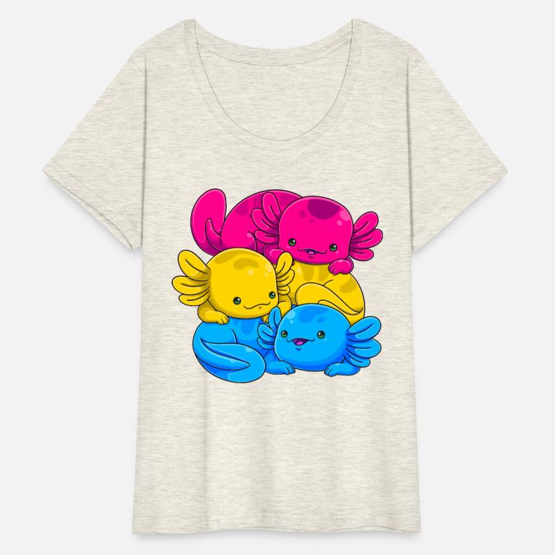 Pansexual Axolotl Pile Pan Pride Flag LGBTQ Gay Pr