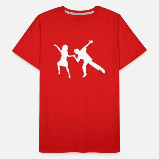 Party Woman Man Couple Dancing Together Silhouette