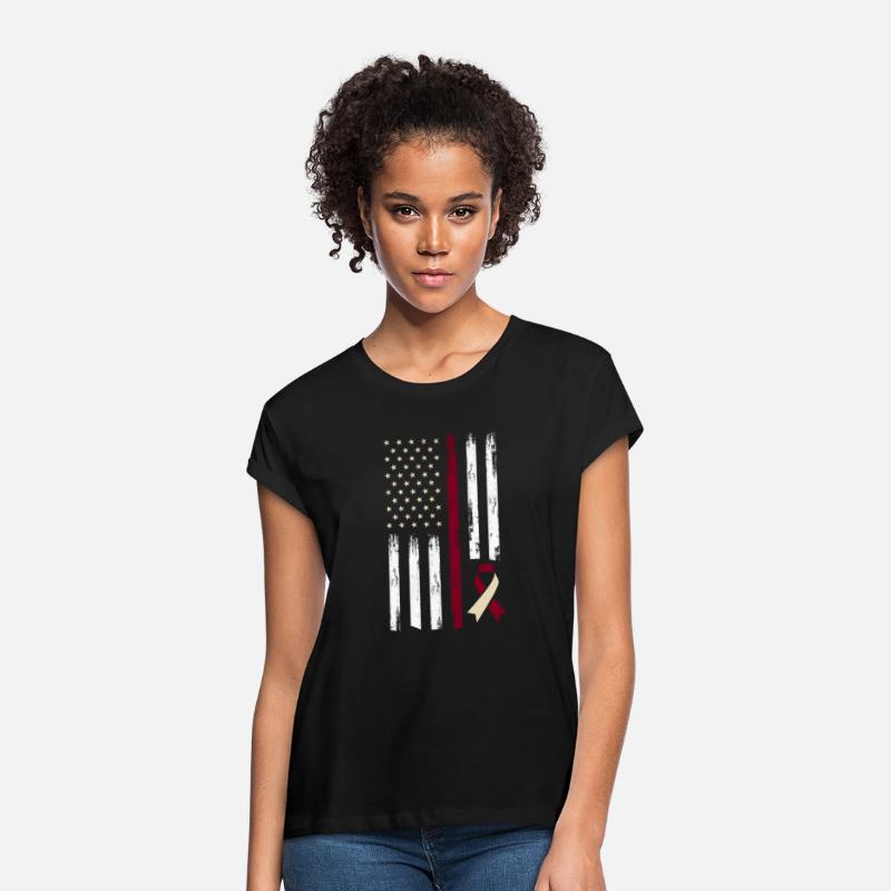 Patriotic US Flag Oral Head Neck Cancer Awareness