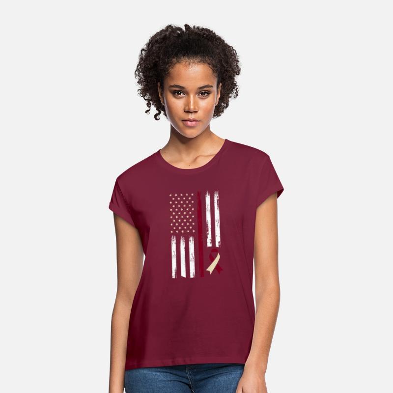 Patriotic US Flag Oral Head Neck Cancer Awareness