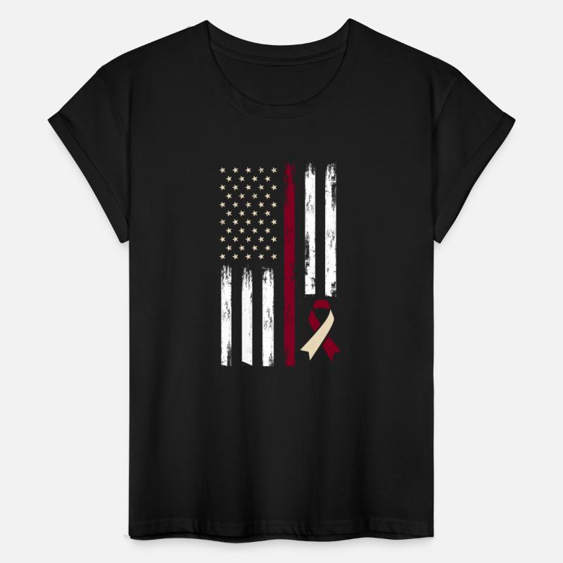 Patriotic US Flag Oral Head Neck Cancer Awareness