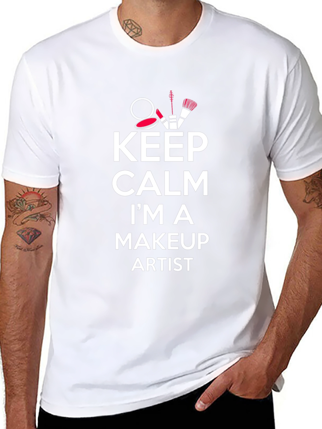 Keep Calm Makeup Artist T-Shirt - Stylish & Comfy