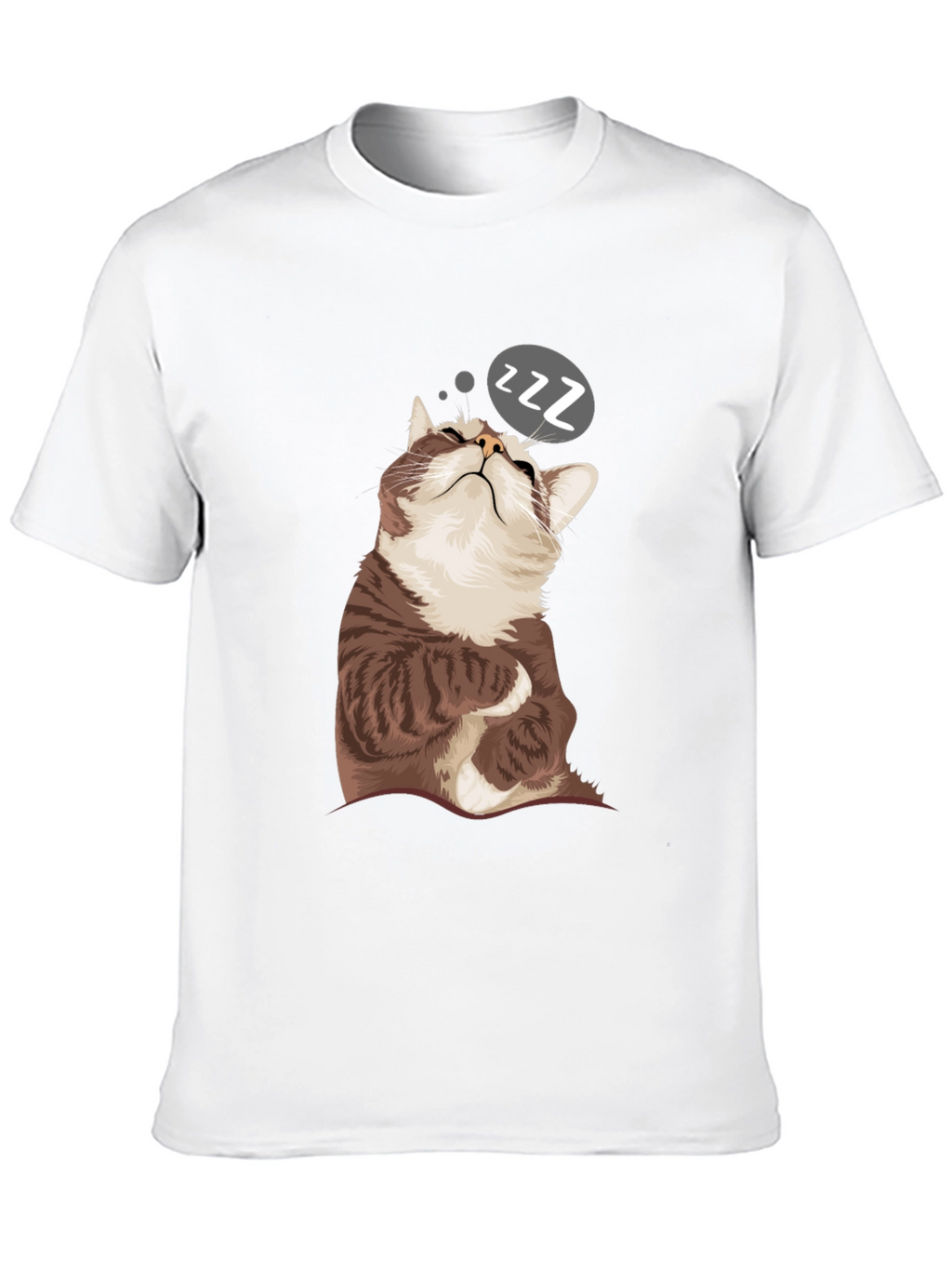 Sleepy Cat Graphic T-Shirt - Comfy Casual Wear