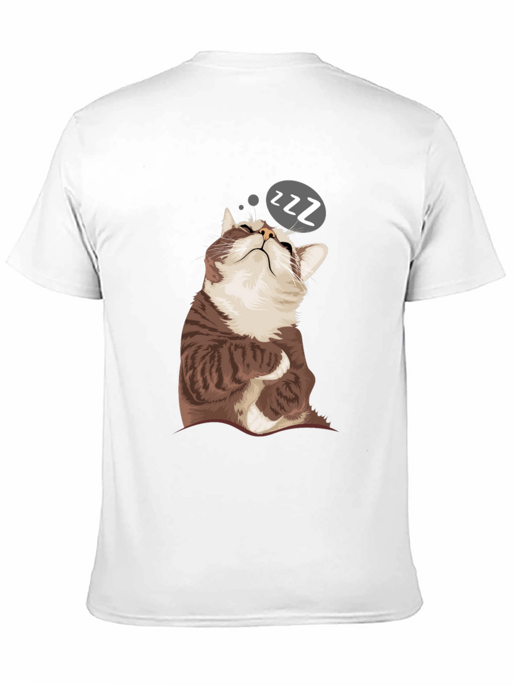 Sleepy Cat Graphic T-Shirt - Comfy Casual Wear