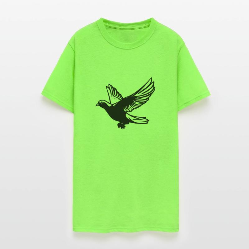 Pigeon In Flight With Wings