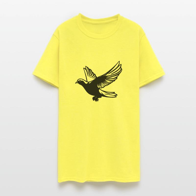 Pigeon In Flight With Wings