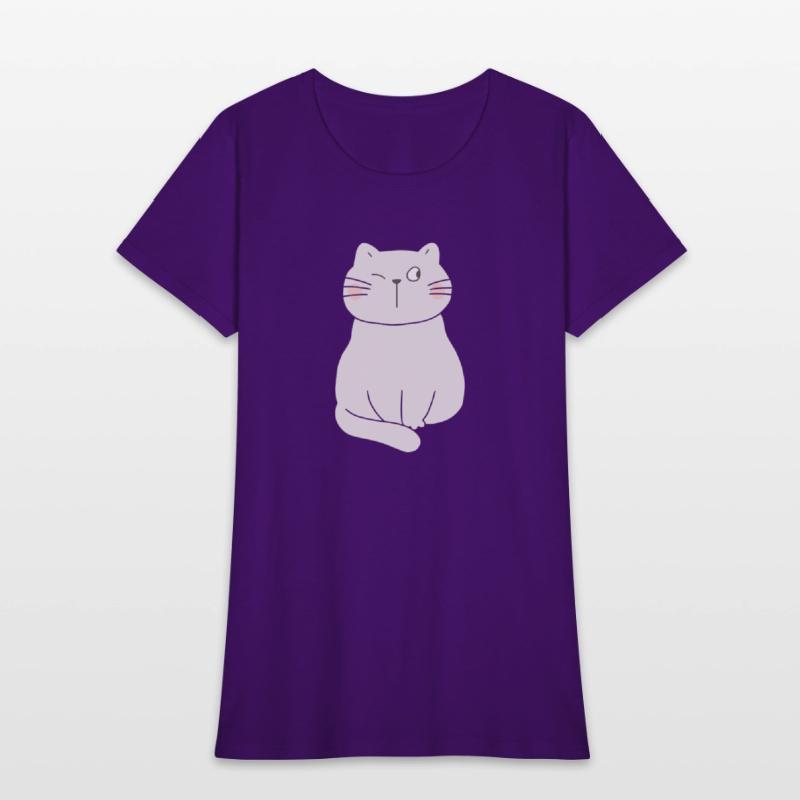 Playful One-Eyed Blink Cat Art for Cat Lovers