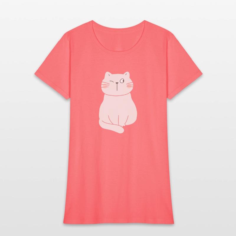 Playful One-Eyed Blink Cat Art for Cat Lovers