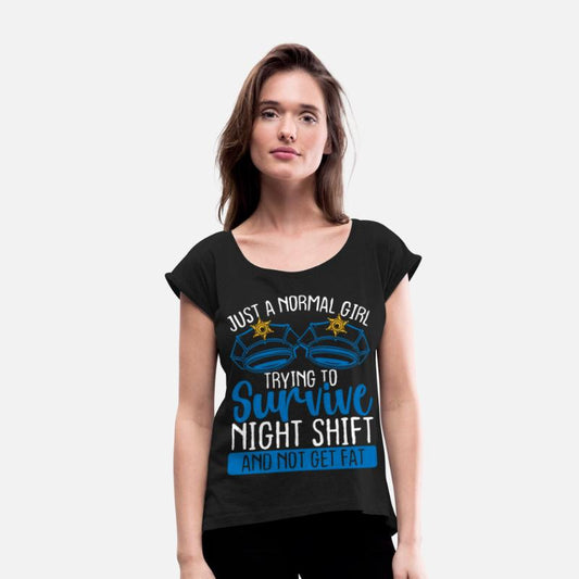 Policeman Women Survive Night Shift Police Officer
