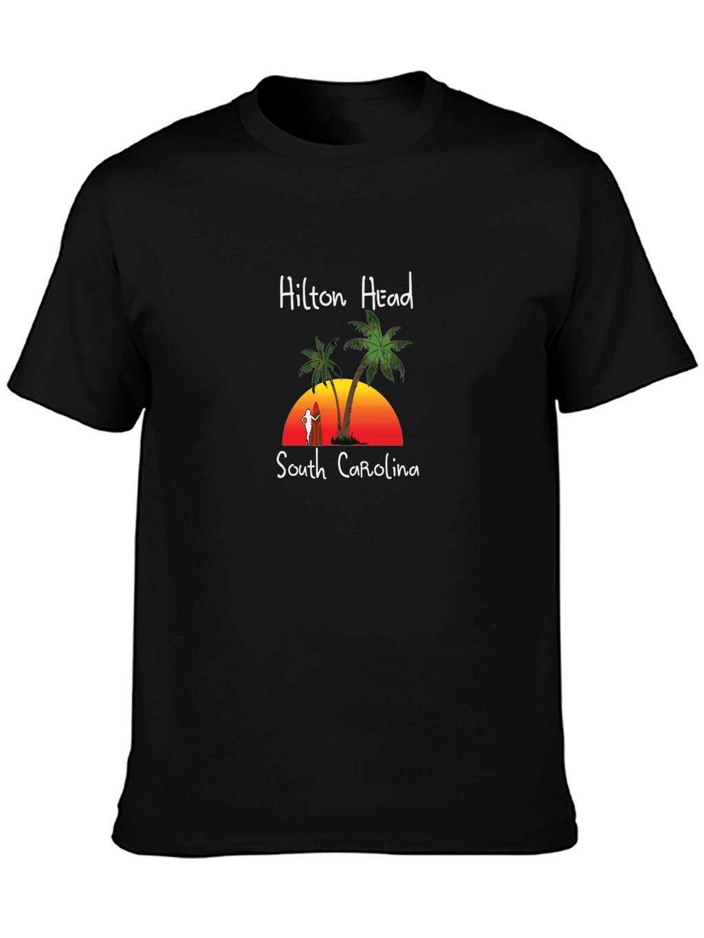 Hilton Head South Carolina Palm Tree Sunset T-Shirt