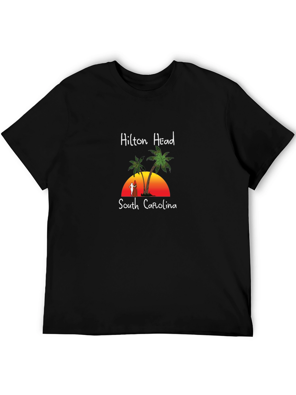 Hilton Head South Carolina Palm Tree Sunset T-Shirt