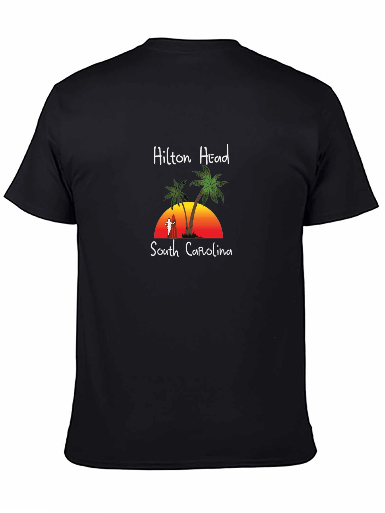 Hilton Head South Carolina Palm Tree Sunset T-Shirt