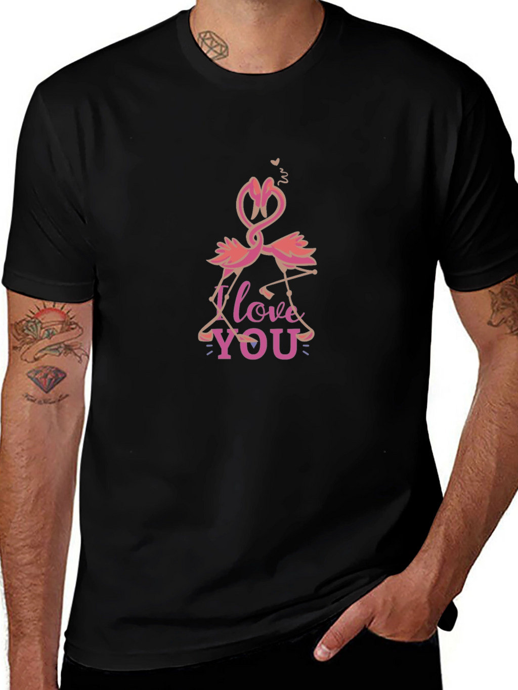 I Love You Flamingos T-Shirt
