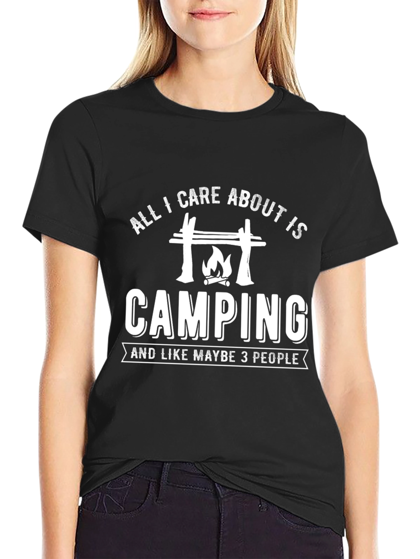 Camping Graphic T-Shirt - All I Care About
