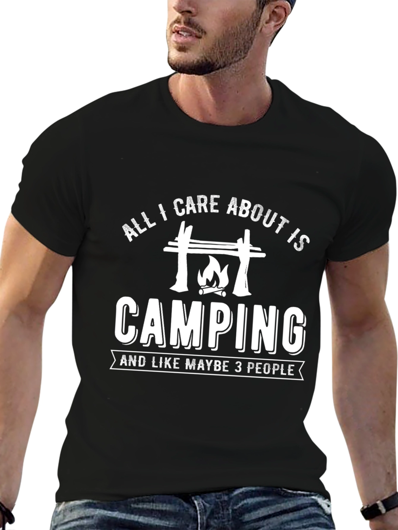 Camping Graphic T-Shirt - All I Care About