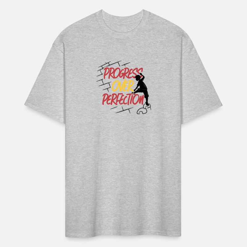 Progress Over Perfection Graffiti Quote Shirt