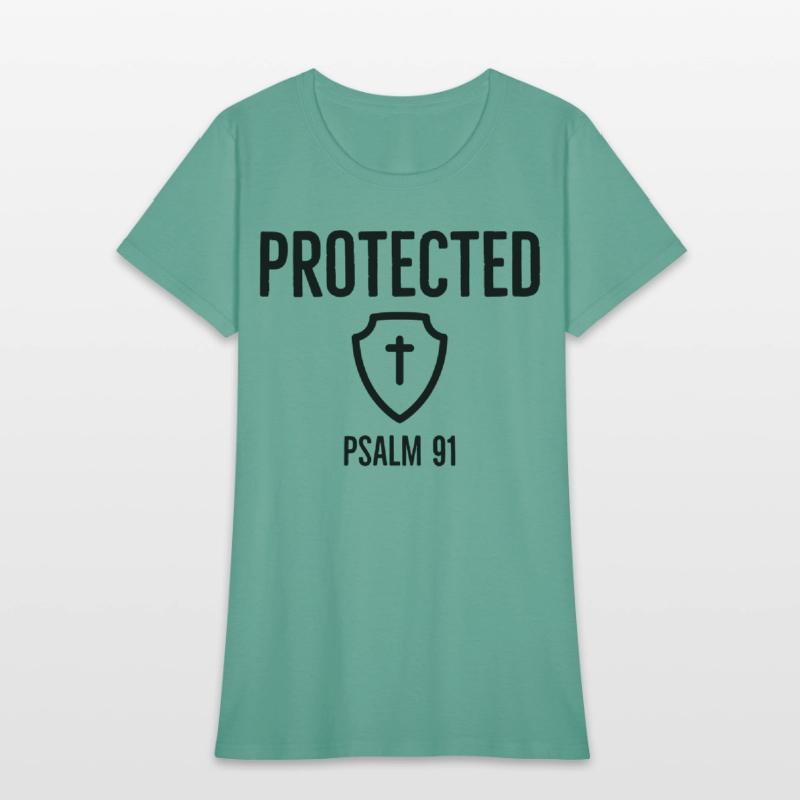 Protected Psalm91, Christian, Faith, Cross, Shield