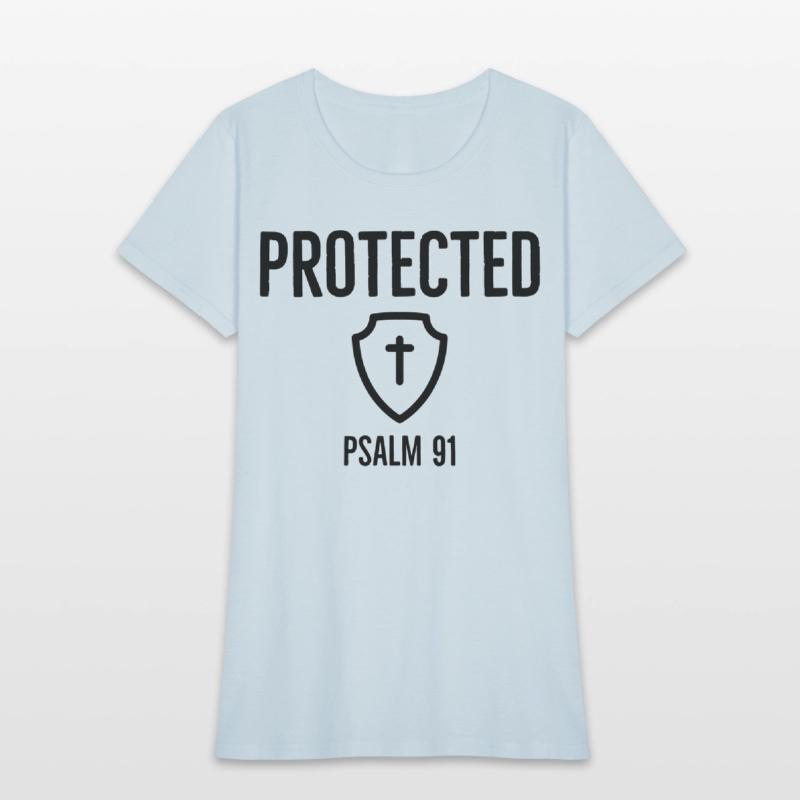Protected Psalm91, Christian, Faith, Cross, Shield