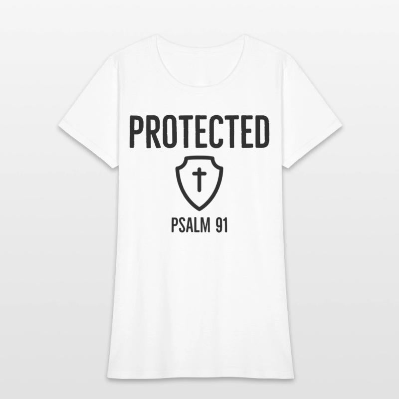 Protected Psalm91, Christian, Faith, Cross, Shield