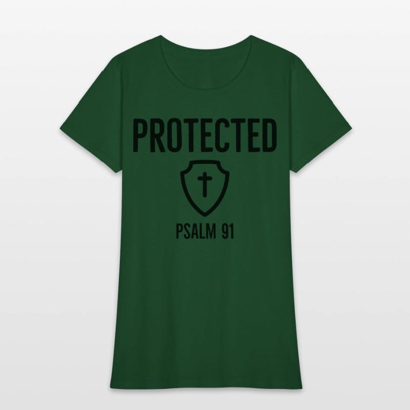 Protected Psalm91, Christian, Faith, Cross, Shield