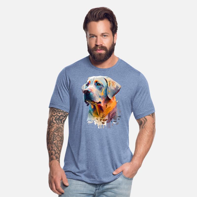 Proud Labrador owner flat ilustration style