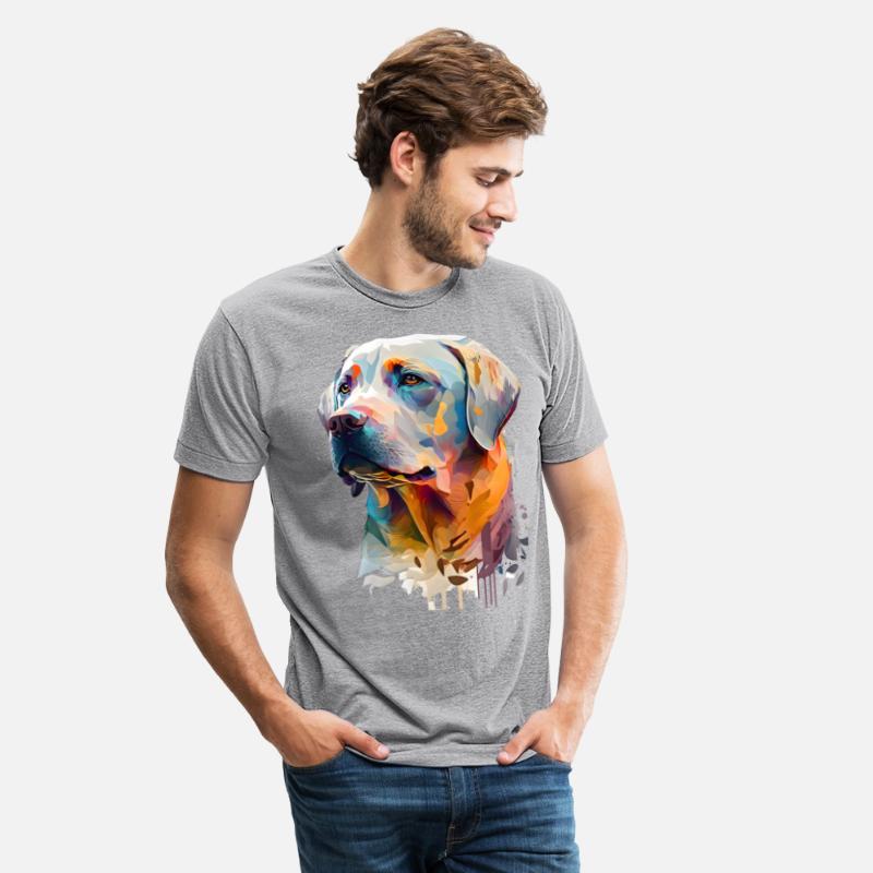 Proud Labrador owner flat ilustration style