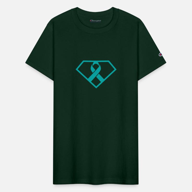 PTSD Survivor Teal Ribbon Suicide Prevention